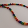 Rainbow Wood Bead Necklace - Thumbnail 1