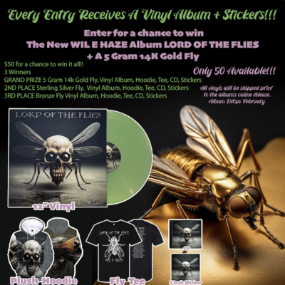 Lord of the flies - vinyl album + 14k gold fly entry
