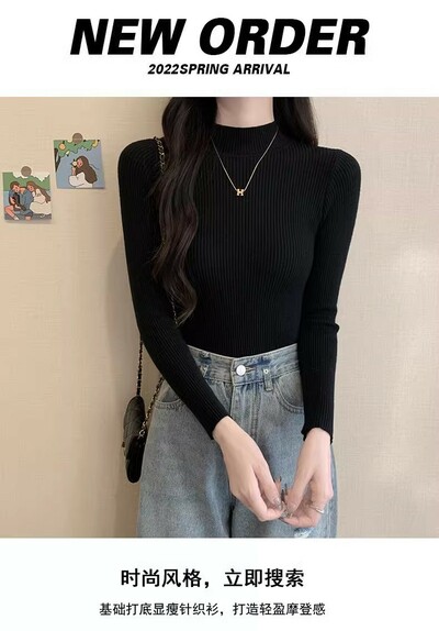 Autumn Winter Long Sleeve Knitted Sweater