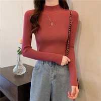 Autumn Winter Long Sleeve Knitted Sweater - Thumbnail 3