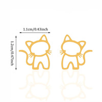 Cute Cat Stainless Steel Earrings - Thumbnail 2
