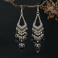 Ethnic Style Tassel Earrings Bohemian Ear Accessories  - Thumbnail 2