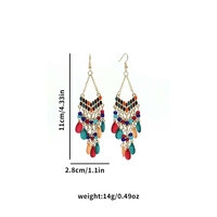 Ethnic Style Tassel Earrings Bohemian Ear Accessories  - Thumbnail 3