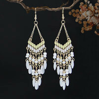 Ethnic Style Tassel Earrings Bohemian Ear Accessories  - Thumbnail 4