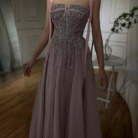 Sequined Formal Dress, Prom Gowns,Prom Dresses Z55 - Thumbnail 1