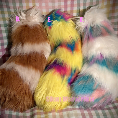 Striped tail -ready to ship!-