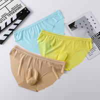 6PK Mixed colors Men's sexy underwear lingerie translucent quick-dry pouch briefs 3058SJ - Thumbnail 2