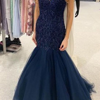 Charming mermaid sweetheart long evening prom dresses with lace, pd230303 - Thumbnail 5