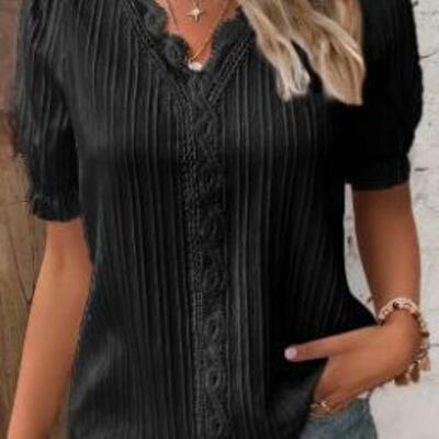Women new fashion hollow short sleeves 