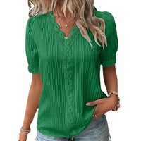 Women New Fashion Hollow Short Sleeves  - Thumbnail 3