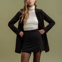 Semi Sheer Ribbed Turtleneck - Thumbnail 2