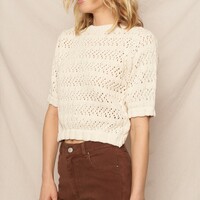 Short Sleeve Sweater - Thumbnail 2
