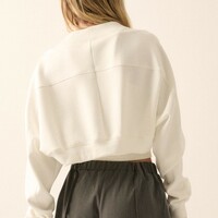Cropped Cocoon Cardigan - Thumbnail 2