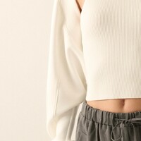 Cropped Cocoon Cardigan - Thumbnail 3