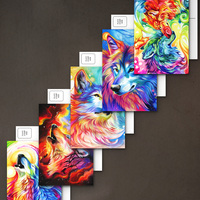 Postcard Set - Rainbow Wolves - Thumbnail 1