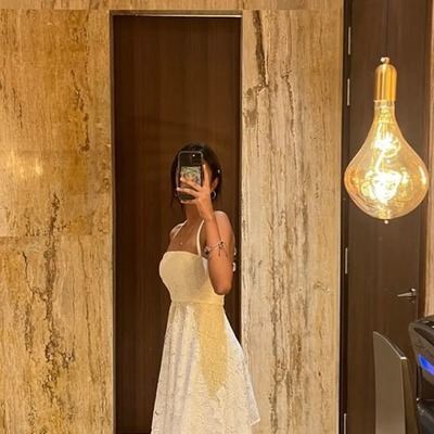 Short ivory party dress short prom dress, pd230324 - Thumbnail 3