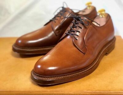 Handmade Decent Choice Brown Derby Formal Lace Up Shoes For Men's