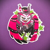 Hazbin Hotel Chibi Stars Vinyl Stickers - Set 2 - Thumbnail 1