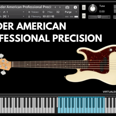 Fender american professional precision kontakt library - virtual instrument nki vst software