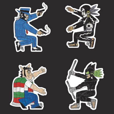 Latino comics legends azteca pop sticker pack