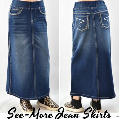 CHILDRENS CLASSIC COMFORT KRISTY DENIM SKIRT