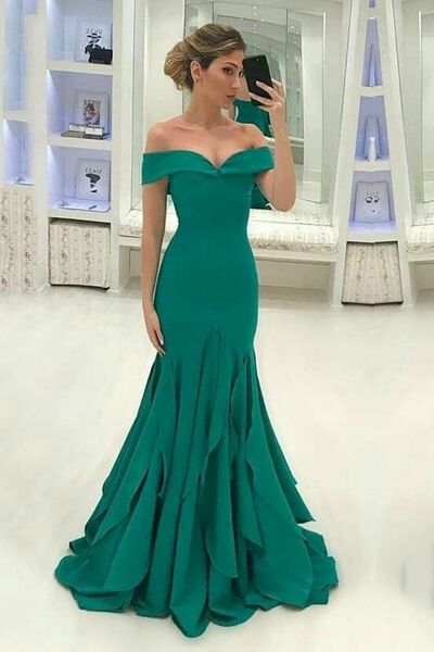Elegant Mother of the Bride/Groom Dress Green Evening Formal Prom Dress