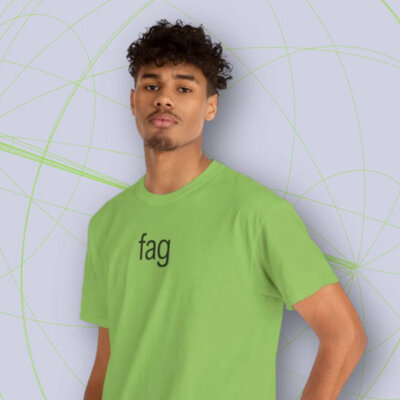Unisex fag meme t shirt in neon green