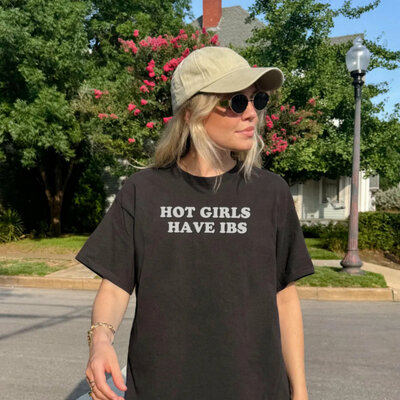 Hot girl have ibs t shirt black