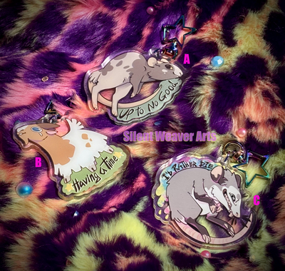 Honestly Same - Animal Keychain-