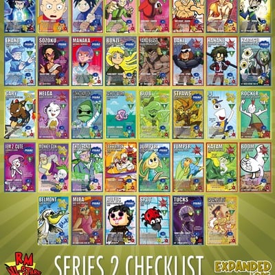 Booster packs - series 2 - expanded lore  - rm all-stars tcg