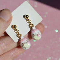 Molang sprinkle biscuit earrings - Thumbnail 1