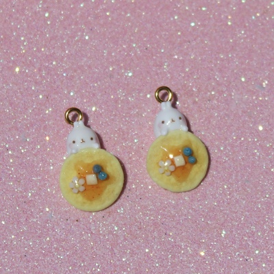 Molang pancake charm/earrings
