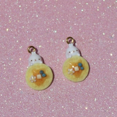 Molang pancake charm/earrings