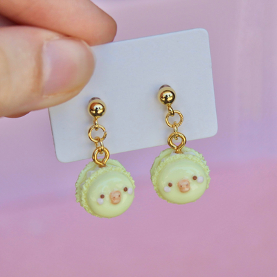 Chick macaron earrings