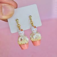Bunny mandarin muffin charm/earrings - Thumbnail 2