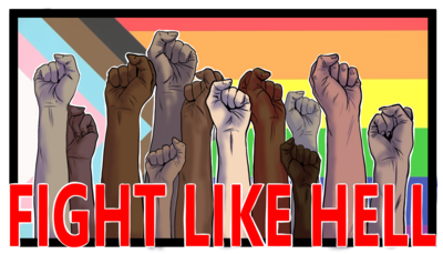 Fight like Hell Stickers