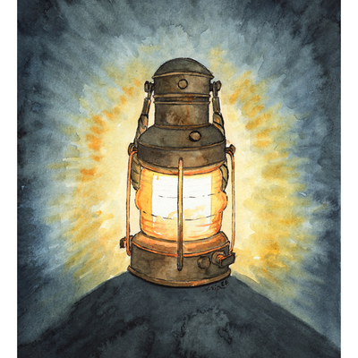 Dead boy detectives a4 artprint: "lamp"