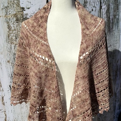 Adalia shawl, half circle shawl hand made