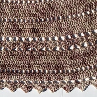 Adalia Shawl, Half Circle Shawl Hand made - Thumbnail 2