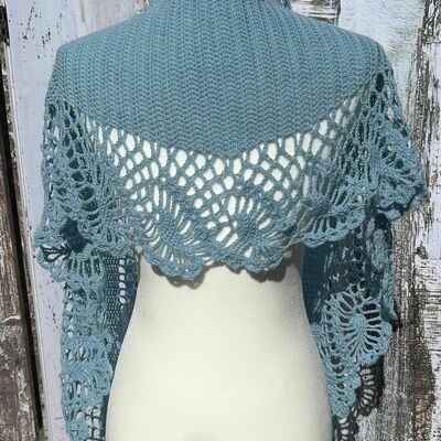 Oswin shawl in robin's egg, stole, scarf