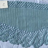 Oswin Shawl in Robin's Egg, Stole, Scarf - Thumbnail 1