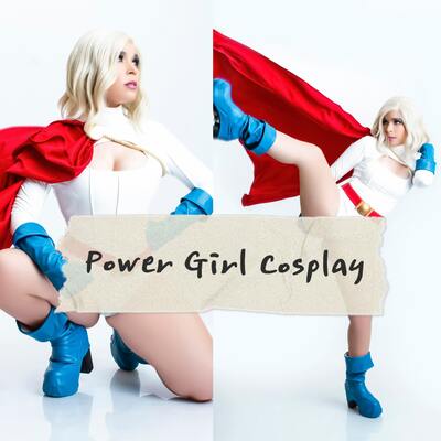 Power girl cosplay digital content