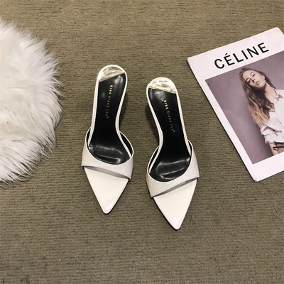 New slim heeled open toed slippers for women