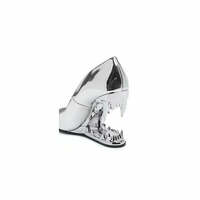 Baotou Metal-Toothed One-Step-In Fashion Statement Stylish Women's Shoes - Thumbnail 3