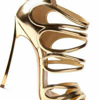 Chic Fishmouth Lace-up Heels Sandals - Thumbnail 3