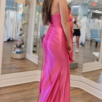 Long Mermaid Sweetheart Pink Satin Prom Dresses ,PD230395 - Thumbnail 1