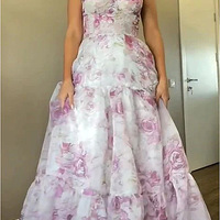 Fashion Sexy Backless Printed Suspender Long Dresses for Women - Thumbnail 1