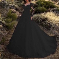 Sexy Lace Wedding Dress Evening Party Dress - Thumbnail 2