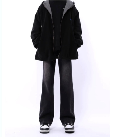 Stunning Punk Washed Micro Flare Wide-leg Jeans For Men Women Streetwear Rave Amazing