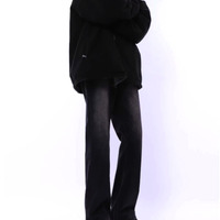 Stunning Punk Washed Micro Flare Wide-leg Jeans For Men Women Streetwear Rave Amazing - Thumbnail 5